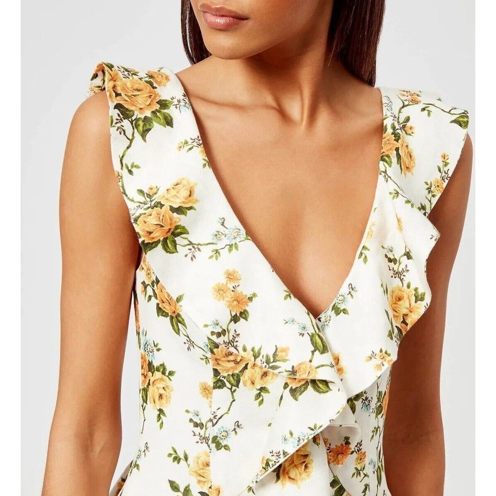 NWT. ZIMMERMANN Floral Print Mini Dress AU1 / US 6 - Picture 5 of 16